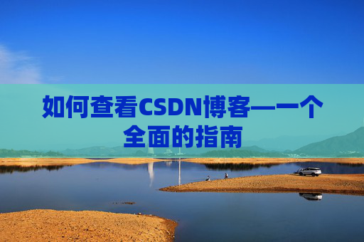 如何查看CSDN博客—一个全面的指南